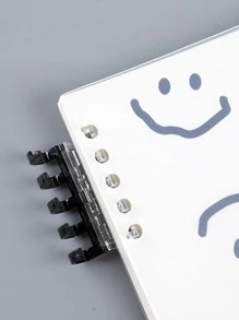 1本具有人體工學設計創意pp封面筆記本,可愛的卡通和極簡的橫線頁面 - 彩色 - 查看 4