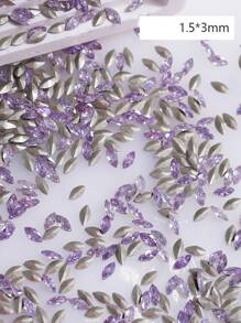 50 件马眼水钻美甲装饰 - 紫色 - 查看 4