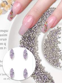 50 件马眼水钻美甲装饰 - 紫色 - 查看 1