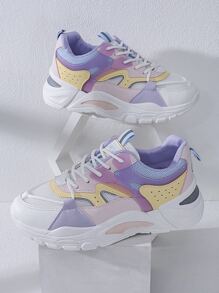 Alan Vincent Women Sneakers Thick-Soled  Casual Sports Shoes Ladies Platform Shoes Comfortable And Fashionable Versatile Women's Shoes For Outdoor Shopping - Multicolor - View 2