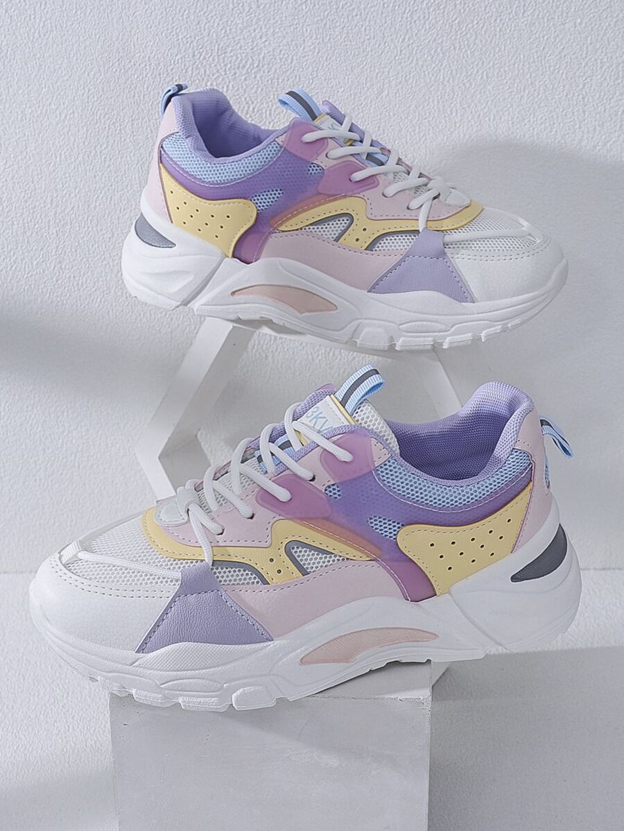 Alan Vincent Women Sneakers Thick-Soled  Casual Sports Shoes Ladies Platform Shoes Comfortable And Fashionable Versatile Women's Shoes For Outdoor Shopping