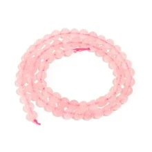 1 String Natural Rose Quartz Beads, Pink Natural Gemstone Beads, Suitable For Jewelry Making, DIY Bracelets & Necklaces