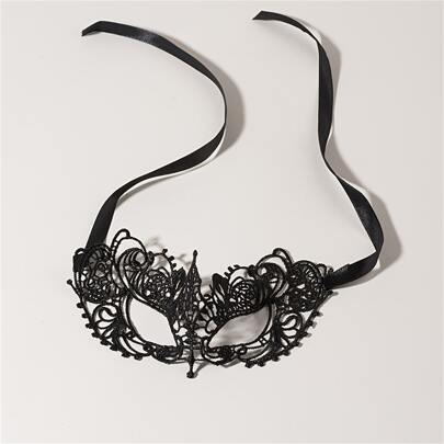 Duiziqian Masquerade Eye Mask, 1 Pc Black Lace Women Party Porm Ball Masquerade Eyemask Blindfold, Eye Masks Can Be Paired With Beautiful Dresses And Bikinis, Women Lesbians Couples Party Halloween Home And Travel Use, Sexy Wellness Sexy Lingerie Accessories, Halloween, Christmas, Valentine's Day, For Dates, Party, Date