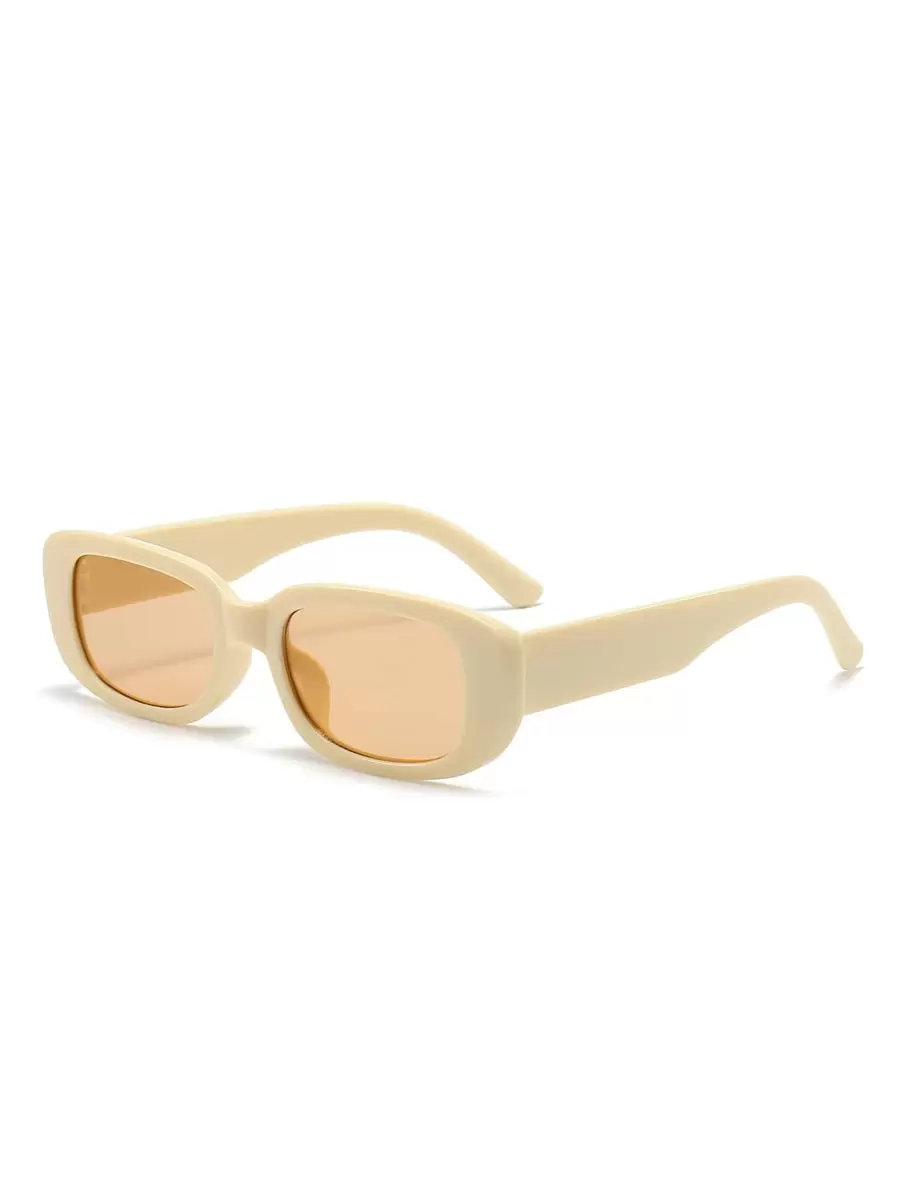 1pc Fashion Square Frame Y2k Daily Glasses Party Beach Accessories Glasses Shades For Summer Beach Vacation,Outdoor,Travel