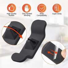 1入/組3入家用電器電線整理器-廚房家用電器電線整理器貼在上面,電線卷繞器架子,貼性電線保持器,適用於攪拌機、咖啡機、空氣炸鍋等廚房配件 - 黑色 - 查看 5