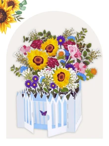 1 Mẫu Hoa Thiệp Chúc Mừng Morning Glory Garden Pop Up Box Card Giấy Thủ Công Thẻ Bật Lên Quà Tặng Ngày Lễ Cho Trang Trí Nhà Ngày của Mẹ Ngày Lễ Tình Nhân - Nhiều màu - Xem 5