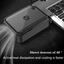 1pc 5V Standard Edition Laptop Exhaust Type Cooler With Side Air Intake, Suitable For Laptop Cooling Fans And Peripherals - 5V-standard version - View 1