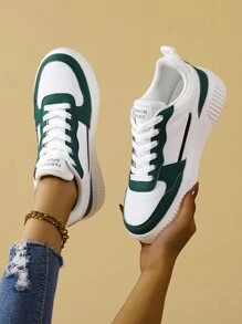 Của phụ nữ Giải trí Điền kinh Giày thể thao , Thoải mái , Thoáng khí , Nhẹ , Màu xanh lá - Màu xanh lá cây đậm - Xem 3