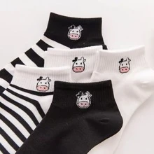 Kaos Kaki Wanita - Hitam dan Putih - View 2