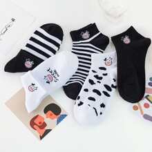 Kaos Kaki Wanita - Hitam dan Putih - View 3