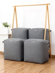 1PC Blue Clothes Storage Bag, Waterproof Large Capacity Quilt Storage Bag, Foldable Storage Bag,Quilt Storage Bag  Decorations   Autumn Decor Festival Decor Room Decor Home Decor Fall Decor Bedroom Decor