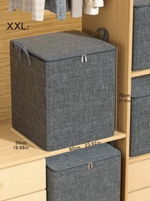 1PC Blue Clothes Storage Bag, Waterproof Large Capacity Quilt Storage Bag, Foldable Storage Bag,Quilt Storage Bag  Decorations   Autumn Decor Festival Decor Room Decor Home Decor Fall Decor Bedroom Decor