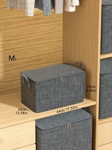1PC Blue Clothes Storage Bag, Waterproof Large Capacity Quilt Storage Bag, Foldable Storage Bag,Quilt Storage Bag  Decorations   Autumn Decor Festival Decor Room Decor Home Decor Fall Decor Bedroom Decor