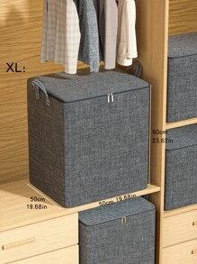 1PC Blue Clothes Storage Bag, Waterproof Large Capacity Quilt Storage Bag, Foldable Storage Bag,Quilt Storage Bag  Decorations   Autumn Decor Festival Decor Room Decor Home Decor Fall Decor Bedroom Decor