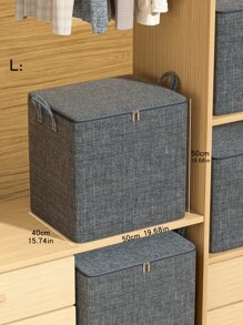 1PC Blue Clothes Storage Bag, Waterproof Large Capacity Quilt Storage Bag, Foldable Storage Bag,Quilt Storage Bag  Decorations   Autumn Decor Festival Decor Room Decor Home Decor Fall Decor Bedroom Decor