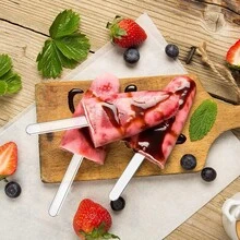 50 Pcs Palos De Plástico Transparente Para Paletas - transparente - Ver 3