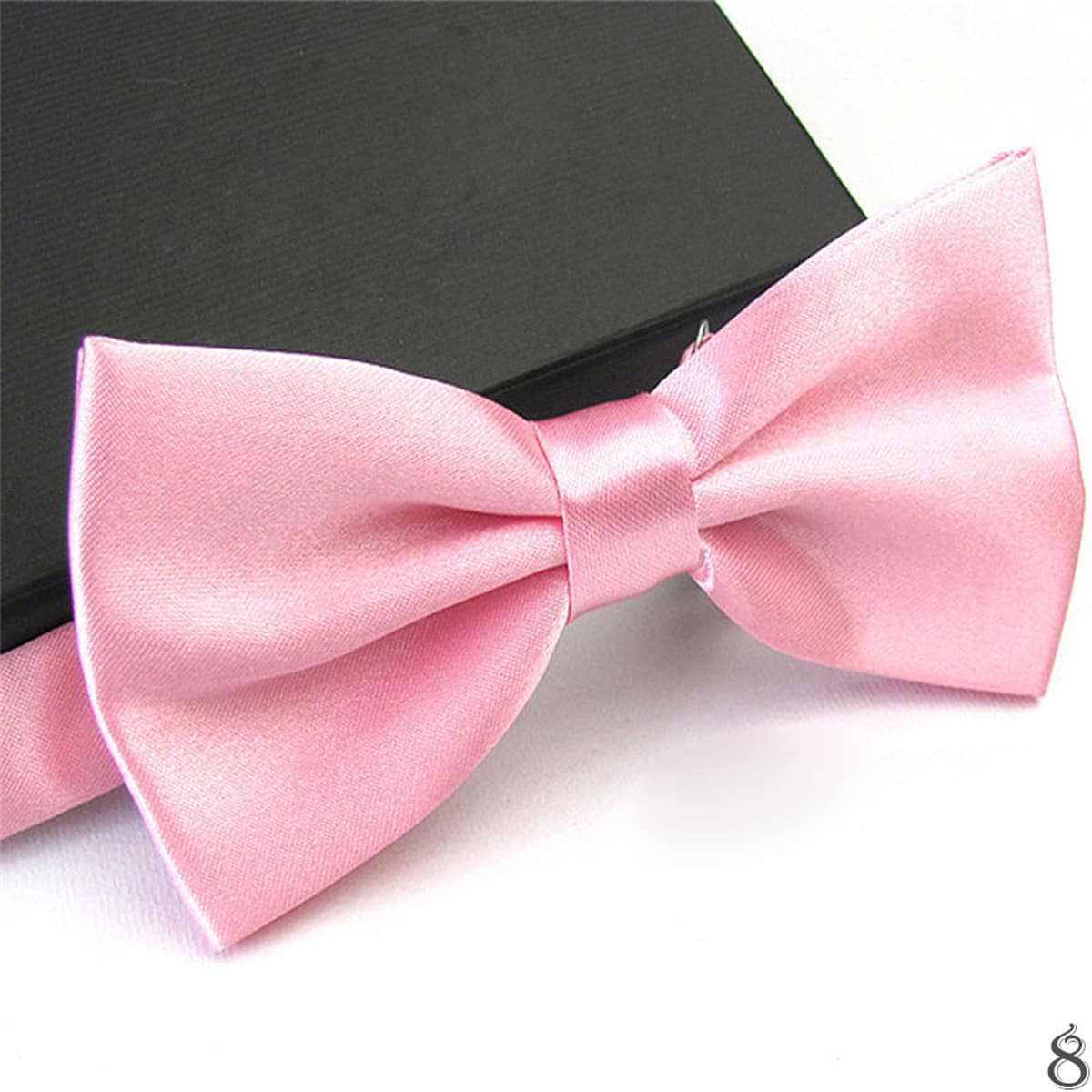 1pc Solid Color Men's Business Necktie Casual - Baby Pink - View 1