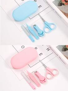 1pc Children's Nail Clipper Set, Stainless Steel Baby Nail Clippers, Nail Scissors For Toddlers - Pink - View 4