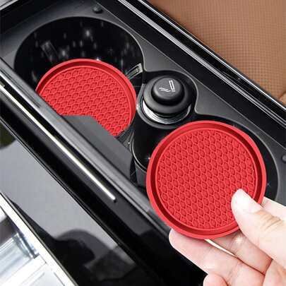 汽車杯墊,水杯支架,防滑墊矽膠水杯墊防滑防水汽車用品