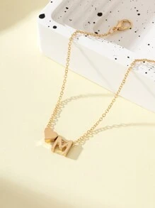 1pc Fashionable Ladies' Letter Detail Anklet - Yellow Gold - View 4