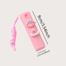 1 Pieza 10ml Botella De Spray Mini Portátil Con Diseño De Dibujos Animados Y Cuerda Para Colgar - Rosa - Ver 2