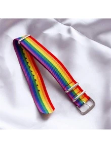 Pulsera LGBT con patrón de rayas de arcoíris - Unitalla - Ver 2