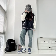 新款藝術風格星星圖案帆布鞋適合女士,休閒和運動 - 藍色 - 查看 6