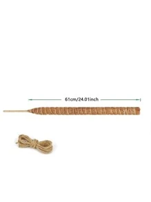 1 件-61 厘米長diy 可彎曲椰子棕櫚棒用於種植植物,苔蘚棒用於園藝 - 棕色 - 查看 7