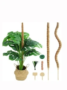 1 件-61 厘米長diy 可彎曲椰子棕櫚棒用於種植植物,苔蘚棒用於園藝 - 棕色 - 查看 1