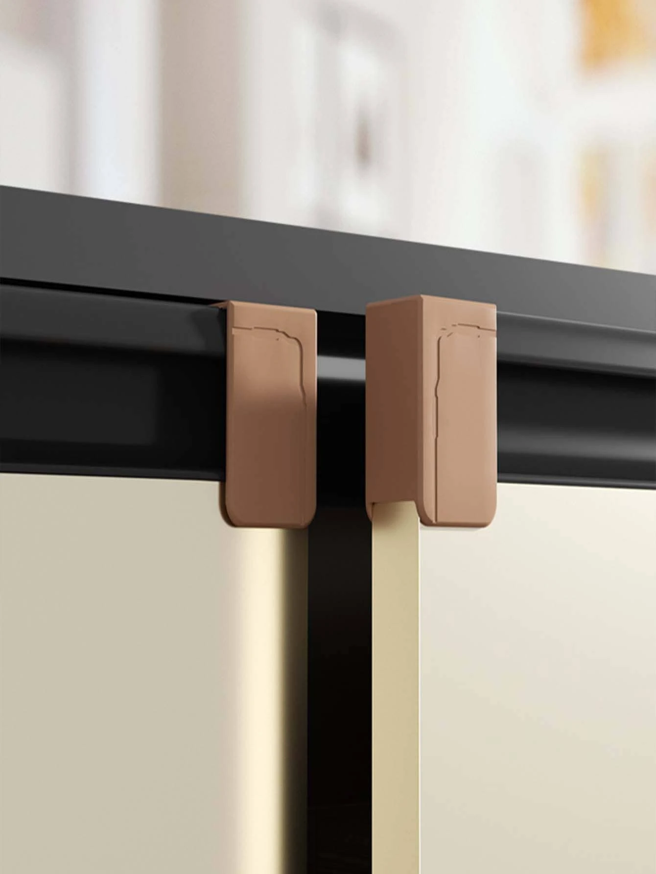 Drawer Handle Anti-collision Cover For Furniture/wardrobe/cupboard Handle, Edge, And Corner Protection From Scratches And Bumps - Coffee Brown - View 1