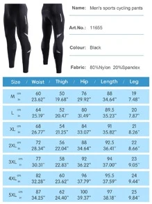 1 Stück Herren Fahrradhose Mit Dickem Silikonpolster, Atmungsaktive Mountainbike-fahrhose - Schwarz - Übersicht 7