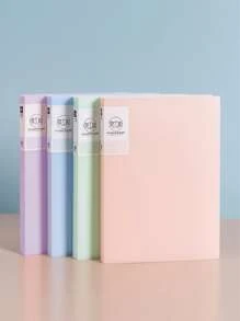 1 件纯色多层文件夹，返校，学校用品 - 綠色 - 查看 8