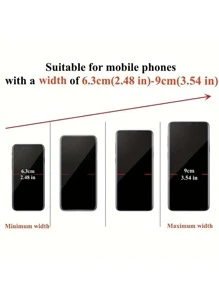 1pc New Universal Rotatable And Retractable Car Phone Holder, 360° Multifunctional Rearview Mirror Car Mount Bracket - Black - View 3