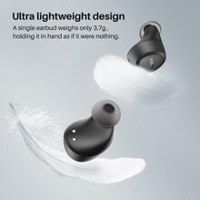 TOZO A1 Mini Wireless Earbuds Bluetooth 5.3 In Ear Light-Weight Headphones Built-In Microphone, IPX5 Waterproof, Immersive Premium Sound Long Distance Connection Headset With Charging Case, Black - 黑色 - 查看 3