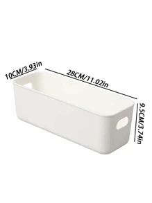 1 件/抽屉分隔收纳盒适用于卧室梳妆台、化妆品化妆刷面膜收纳盒适用于浴室柜万圣节装饰万圣节服装秋季装饰节日装饰 - 白色 - 查看 2