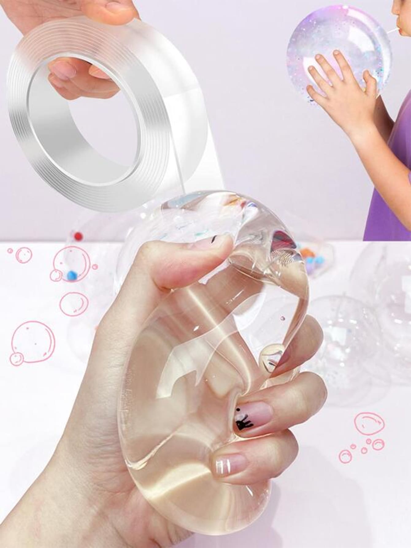 1 件透明亚克力双面胶，耐用且无气泡，适用于 DIY 工艺品