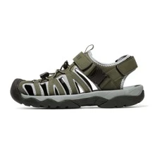 Men's Sandals, Closed Toe Athletic Sport Sandals, Mens Summer Shoes, Lightweight Trail Walking Flat Sandals For Beach Sport Outing - 軍綠色 - 查看 2