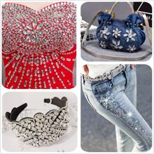 1pack Mixed Size 100pcs White Acrylic Sew-on Rhinestones For Clothing, Shoes, Bags, Diy Crafts