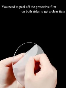 1set Diy Acrylic Ring Display Shelf, Triple Layer Rotatable Circular Jewelry Showcase For Rings & Accessories - Clear - View 6