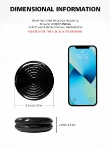 1pc Aluminum Alloy Car Coin Storage Organizer