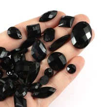 1 Paquete De 100 Piezas De Accesorios Decorativos De Acrílico De Tamaños Surtidos