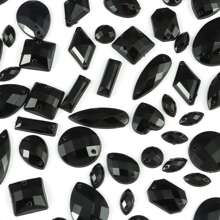 1 Paquete De 100 Piezas De Accesorios Decorativos De Acrílico De Tamaños Surtidos