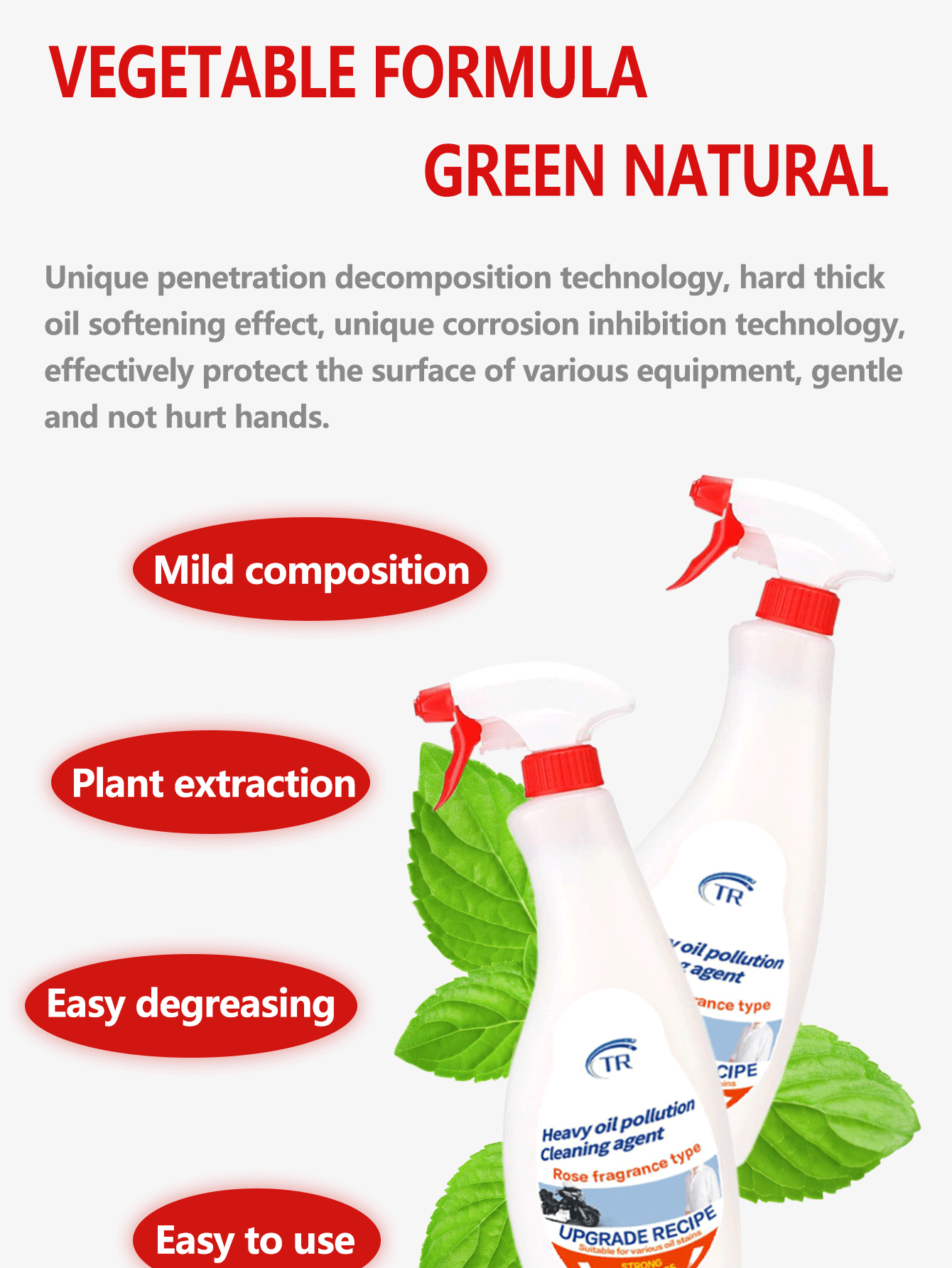 Range Hood Cleaner, Multifunctional Kitchen Grease Remover, Heavy Duty