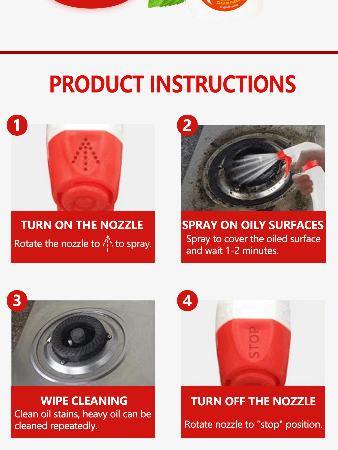 Range Hood Cleaner, Multifunctional Kitchen Grease Remover, Heavy Duty