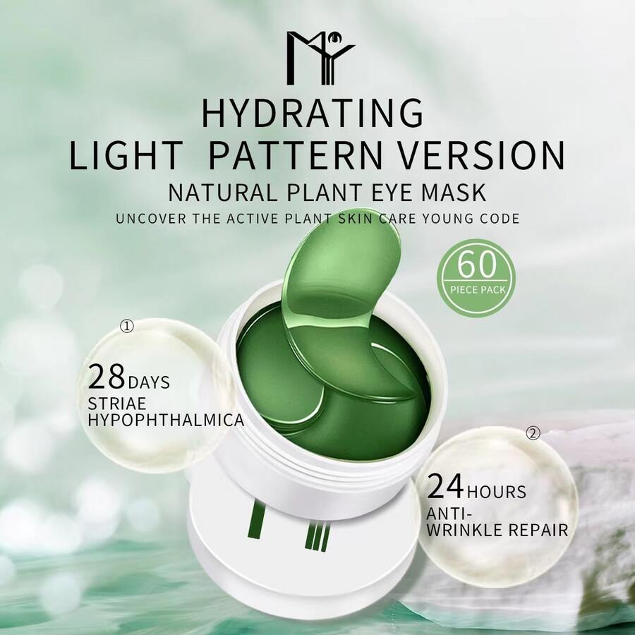 Crystal Eye Mask Eye Patch Eye Mask 60 Pieces, Moisturizing, Anti-Wrinkle, Remove Dark Circles, Remove Puffiness, Small And Portable, Home Use, Travel