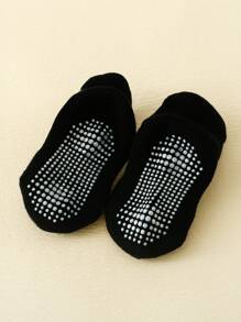6pairs Children's Thickened Black Glue Anti-slip Floor Socks - Black - View 7