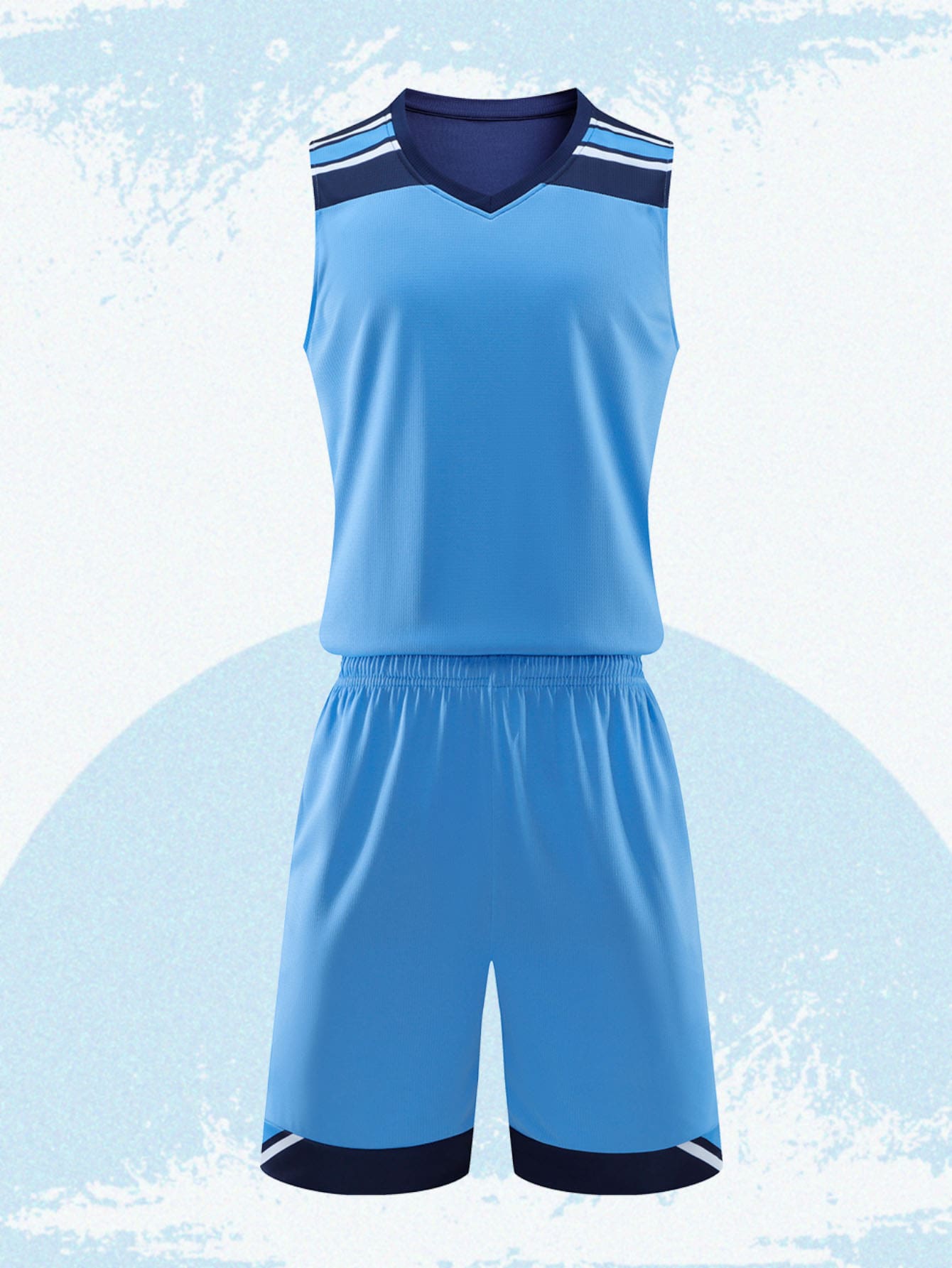 Men Fashion Adult Basketball Jersey - Blue - View 1