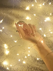 1pc 1/2/3/5/10m 10/20/30/50/100 LED Battery-Powered Copper Wire Light Bendable Copper Wire Light DIY Copper Wire Light Home Decoration Light String Party Decoration Light String Festival Decoration Light String