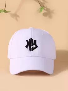 1pc New Embroidered Sun Protection Baseball Cap For Men, Suitable For Beach Vacation, Outdoor Sports,Summer,Holiday,Festival,Travel - White - View 5