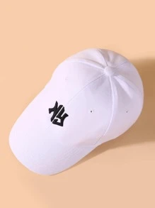 1pc New Embroidered Sun Protection Baseball Cap For Men, Suitable For Beach Vacation, Outdoor Sports,Summer,Holiday,Festival,Travel - White - View 7